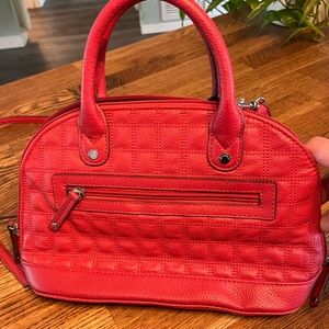 Red Tignanello Shoulder or Crossbody Bag with Multiple Pockets